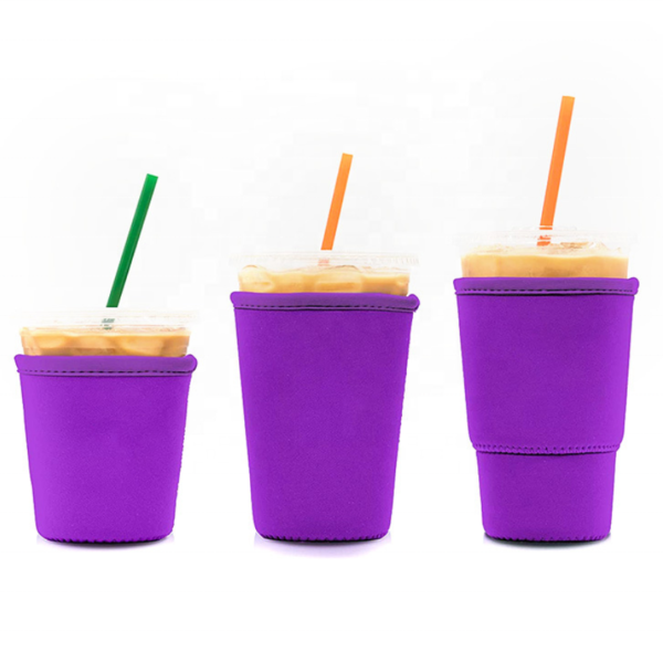 Reusable Insulator Sleeve for Iced Coffee and Cold Beverages Cooler Bag for Hot and Cold Drinks