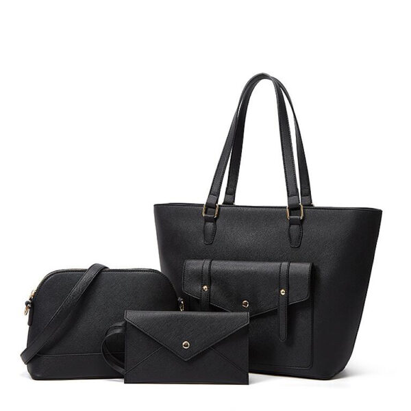 New Women's Diagonal Satchel Tote Bag with Simple Atmosphere Handlebar Three Piece Design - 영상 2