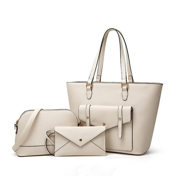 New Women's Diagonal Satchel Tote Bag with Simple Atmosphere Handlebar Three Piece Design - 영상 4