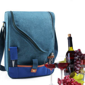 2 Bottle Wine Cooler Bag with Thick External Padding External Padding for Wine Carrying