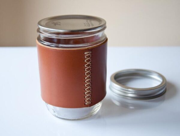 Highest Quality Veg-Tanned Leather Glass Sleeve Cooler Bags - 영상 5