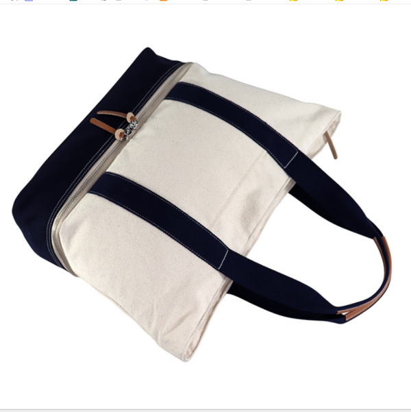 Women's Washed Canvas Weekender Tote Bag with Bottom Storage Area for Shoes - Bild 3