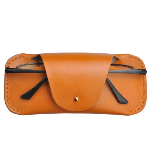 Genuine Leather Eyeglasses Cover Bag Special Purpose Sunglasses Sleeve - Image 2