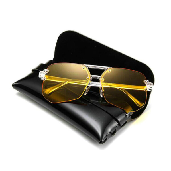 Genuine Leather Eyeglasses Cover Bag Special Purpose Sunglasses Sleeve - Image 6