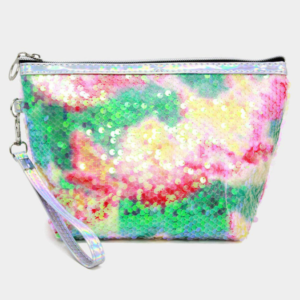 Double-Color Magic Mermaid Sequin Cosmetic Bag Flip Handbag Design