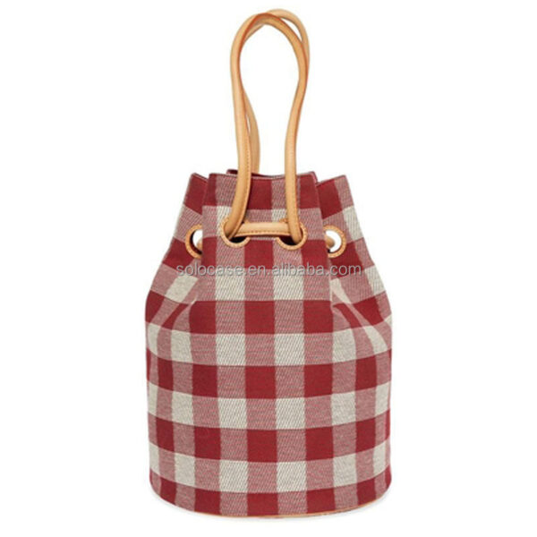 Vintage Drawstring Bucket Purse Shoulder Bag Women's Vintage Style Shoulder Bag - 영상 2