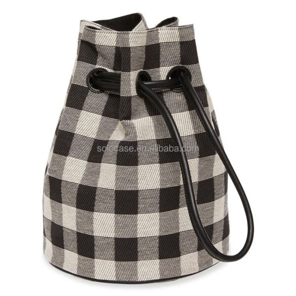 Vintage Drawstring Bucket Purse Shoulder Bag Women's Vintage Style Shoulder Bag - 영상 3
