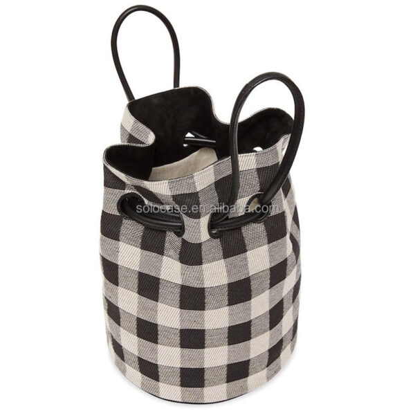 Vintage Drawstring Bucket Purse Shoulder Bag Women's Vintage Style Shoulder Bag - 영상 4