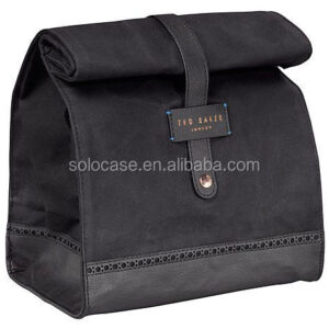 Heavy Duty Durable Reusable Washable Eco-Friendly Waxed Canvas Cooler Bag Lunch Bag