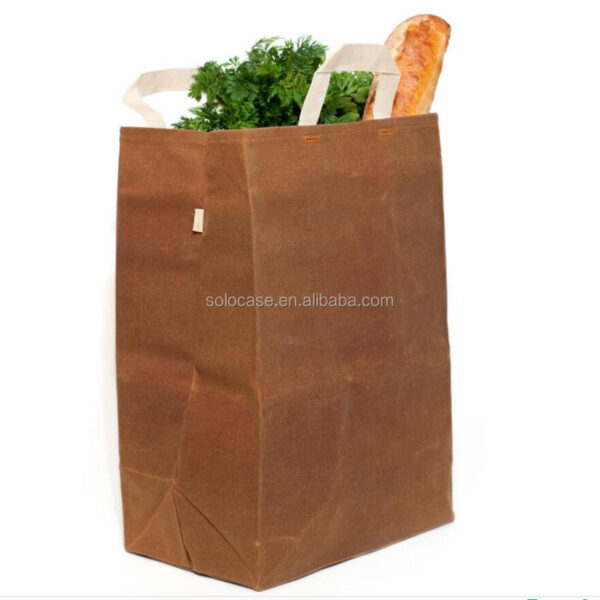 16 oz Waterproof Waxed Canvas Shoulder Tote Handbag Practical and Stylish Product - Bild 3