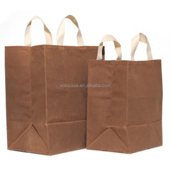 16 oz Waterproof Waxed Canvas Shoulder Tote Handbag Practical and Stylish Product - Bild 5