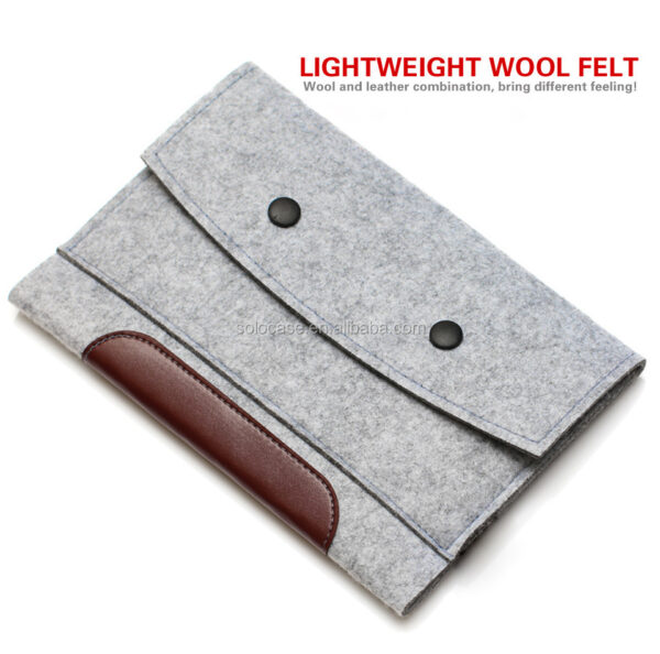 Woolfelt Laptop Sleeve Protective Cover for MacBook Air/Pro Confortable and Stylish Bag - 画像 4