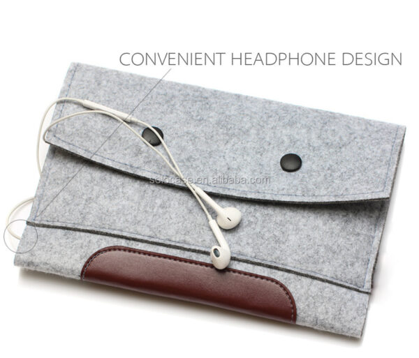 Woolfelt Laptop Sleeve Protective Cover for MacBook Air/Pro Confortable and Stylish Bag - 画像 5