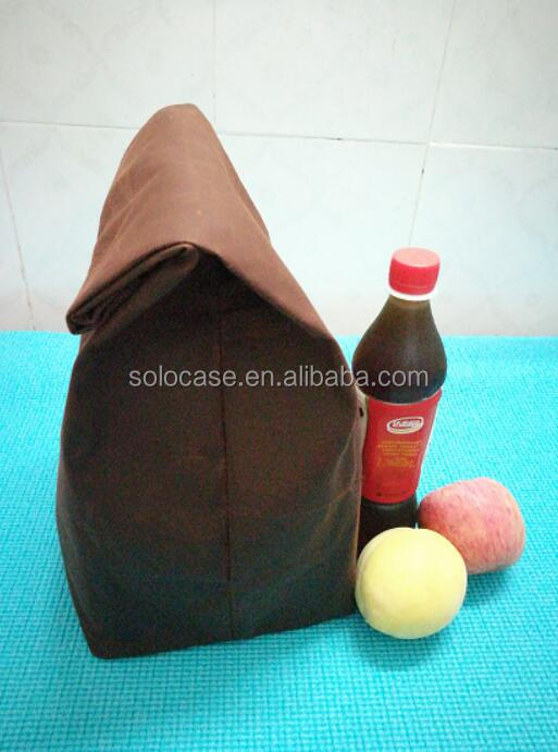 Personalized Waxed Canvas and Leather Cooler Bag for Lunch Sack - Bild 3