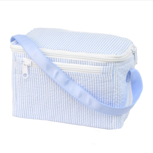 Lightweight Seersucker Cooler Bag for Kids for Lunchbox Storage