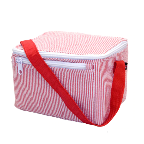 Lightweight Seersucker Cooler Bag for Kids for Lunchbox Storage - Image 5