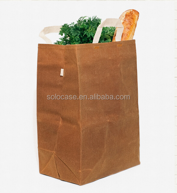 Waxed Canvas Cooler Bag Versatile Lunch Tote - Bild 2