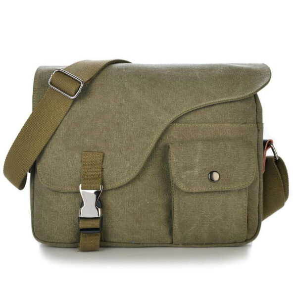 Women's 12-17.3 Inch Water-Resistant Canvas Laptop Shoulder Bag Computer Messenger Bag - 画像 2