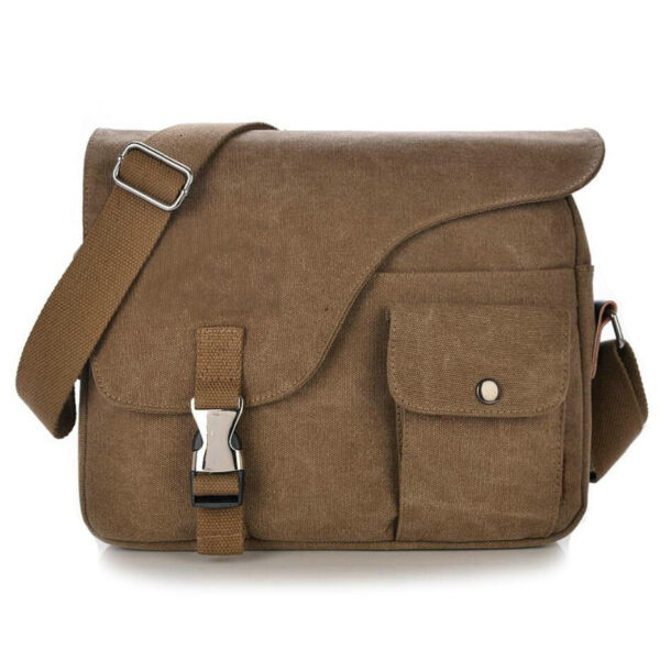 Women's 12-17.3 Inch Water-Resistant Canvas Laptop Shoulder Bag Computer Messenger Bag - 画像 3