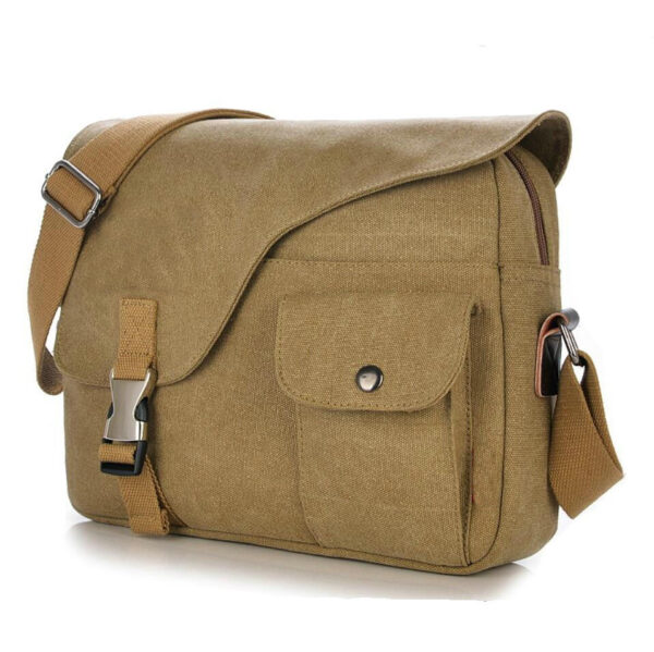 Women's 12-17.3 Inch Water-Resistant Canvas Laptop Shoulder Bag Computer Messenger Bag - 画像 4