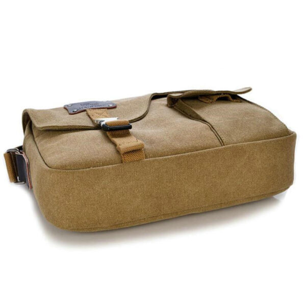 Women's 12-17.3 Inch Water-Resistant Canvas Laptop Shoulder Bag Computer Messenger Bag - 画像 5