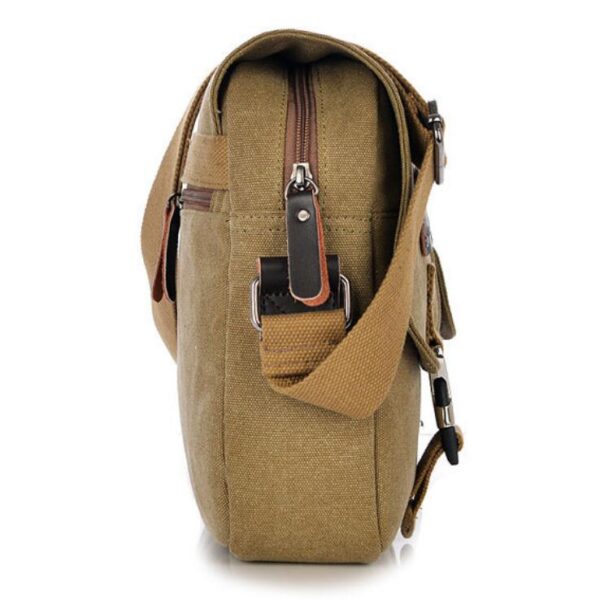 Women's 12-17.3 Inch Water-Resistant Canvas Laptop Shoulder Bag Computer Messenger Bag - 画像 6