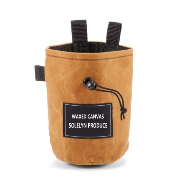 Heavy Waxed Canvas Chalk Bag with Front Phone Pocket Special Purpose Bag & Case - 画像 5