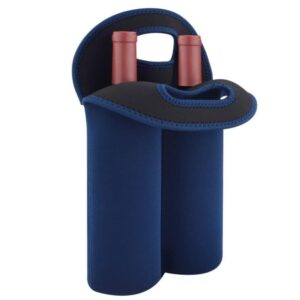 Double Bottle Neoprene Wine Cooler Bag Protective Sleeve Holder for Secure Transport