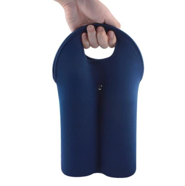 Double Bottle Neoprene Wine Cooler Bag Protective Sleeve Holder for Secure Transport - Bild 2