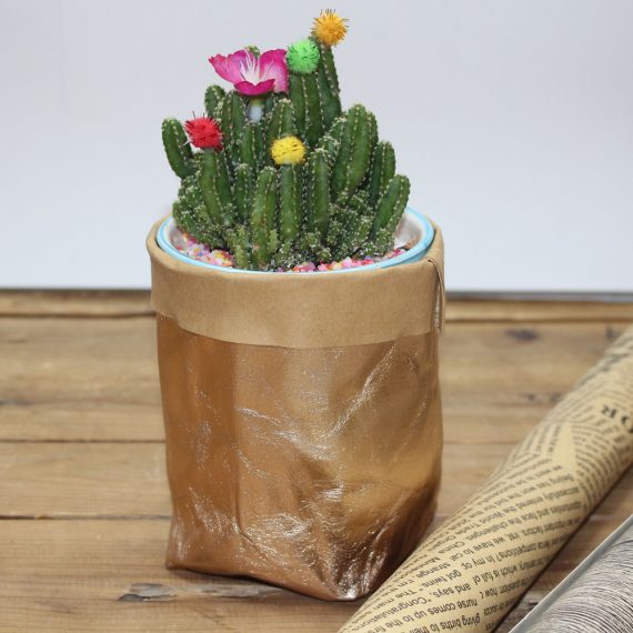 Home Storage Organizer Bin Made of Washable Kraft Paper Durable Shopping Bags for Efficient Home Storage - 画像 5