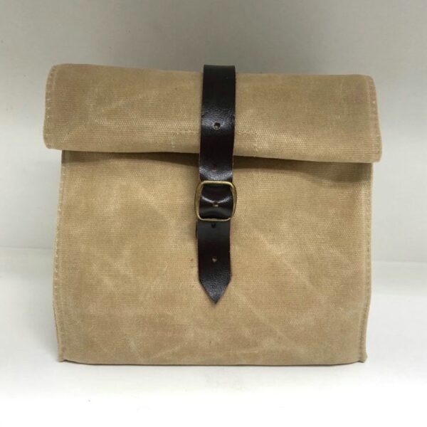 Fashionable Waxed Canvas Cooler Bags for Lunch Storage - Image 4