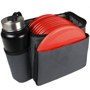 Lightweight Disc Golf Starter Gym Bag with Convenient Bottle Holder Pocket