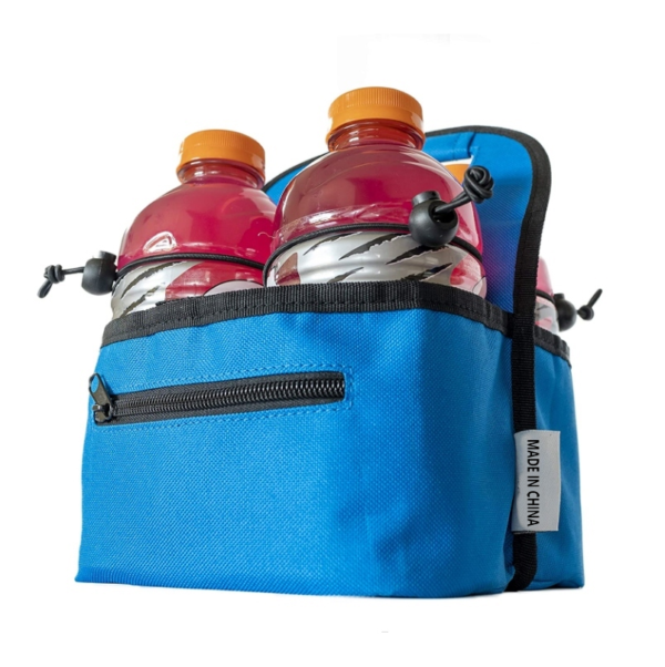 4 Cup Collapsible Cooler Tote Bag with Organizer Pockets for Food Delivery - Bild 5