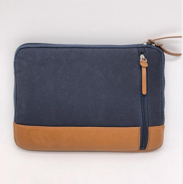 Waterproof Canvas Laptop Sleeve with Comfortable Back Handle Protective Bag Cover for Laptops - 画像 2