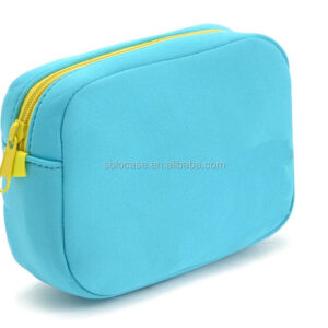 Neoprene Zipper Closure Travel Cosmetic Bag Protective Storage Case