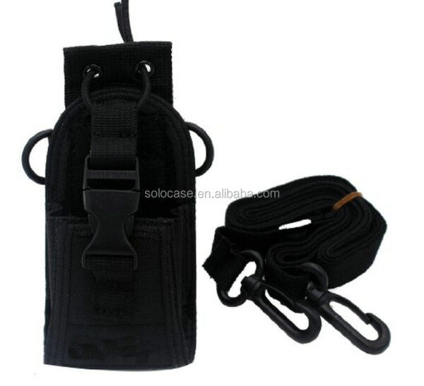 Adjustable Nylon Handsfree Pouch Sheath for Baofeng Two Way Radio Case Bag Protector Special Purpose Bags & Cases - صورة 2