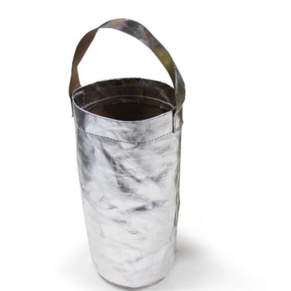 Single Bottle Wine Cooler Bag Washable Kraft Paper with Handle Eco-Friendly and Reusable - 画像 3