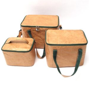 Reusable Tyvek Paper Lunch Cooler Bag with Shoulder Strap Eco-Friendly Reusable Cooler Bags