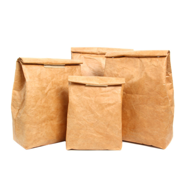 Eco-Friendly Reusable Brown Paper Lunch Bag for Sandwiches and Cooler Storage - Bild 3