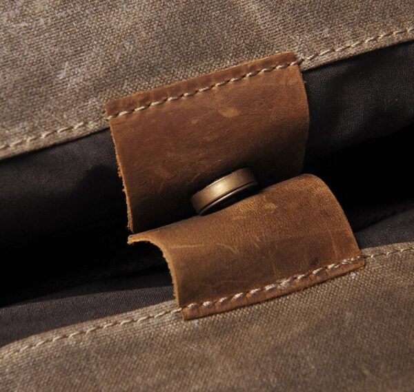 Women's Waxedproof Waxed Canvas Market Tote Bag Stylish Eco-Friendly Shopping accessory - 画像 3
