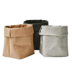 Washable Kraft Paper Debris Storage Bag Special Purpose Desktop Organizer