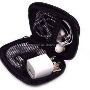 Universal Neoprene Zipper Headphone Headset Dock Charger Cable Organizer Convenient Handbag for Charging Accessories