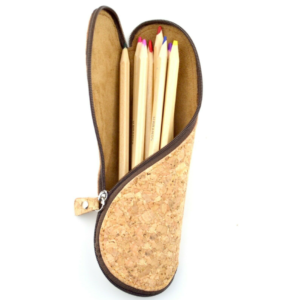 Vegan Cork Pencil Pouch for School Eco-Friendly Special Purpose Bag for Pencils & ケース