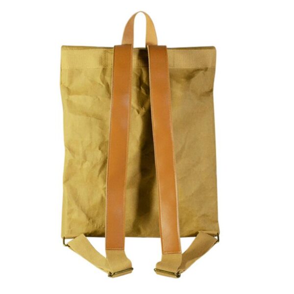 Women's Recycled Kraft Paper Travel Backpack Waterproof and Washable - Image 5