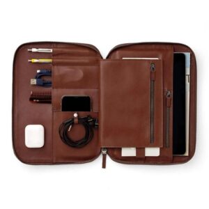 Business Storage Leather Organizer Holders Laptop Sleeve Cover for Tablet Premium Cover for Mobile Devices