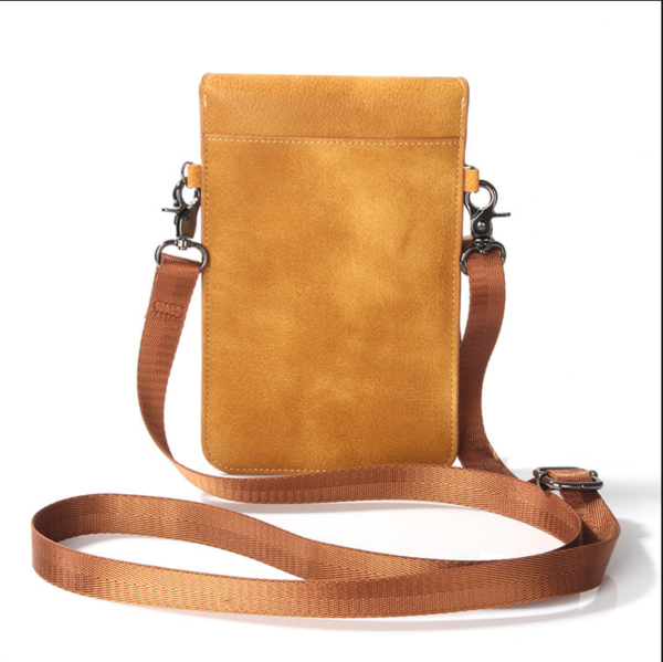 Roomy Small Cell Phone Wallet Shoulder Clutch Purse Leather Special Purpose Bag & Case - 画像 2