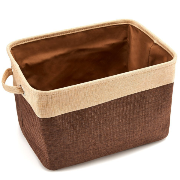 Handmade Large Capacity Linen Basket for Home Toys Storage Bag Special Purpose Product - 画像 3