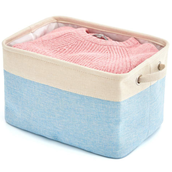 Handmade Large Capacity Linen Basket for Home Toys Storage Bag Special Purpose Product - 画像 5