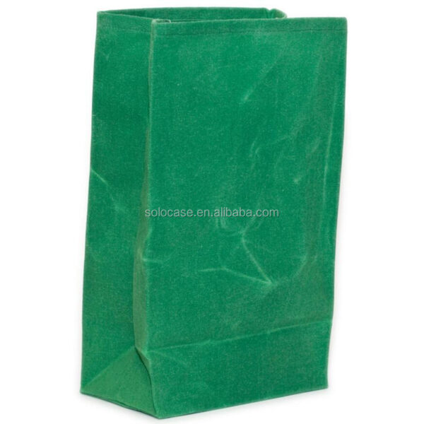 Emerald Green Water-Resistant Beeswax Lunch Tote Stylish Cooler Bag - Изображение 3