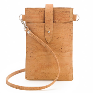 Vegan Cork Eco-Friendly Phone Neck Wallet Special Purpose Travel Bag & Case